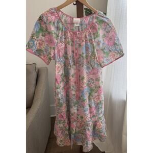Vintage Floral Simply Basic Night Gown Size Small